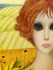 MARGARET KEANE 'Sunflower' Framed Giclée on Canvas - Signari Gallery 