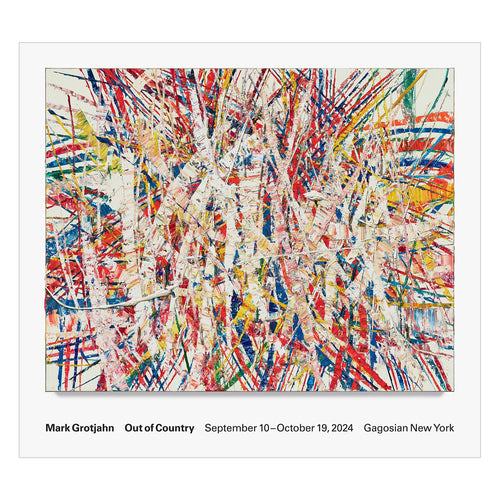 MARK GROTJAHN 'Out of Country' (2024) Offset Lithograph Exhibit Poster - Signari Gallery 