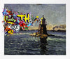 MARTIN WHATSON 'The Lighthouse' (2023) Rare Hand-Embellished Serigraph Print - Signari Gallery 