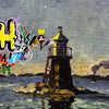 MARTIN WHATSON 'The Lighthouse' (2023) Rare Hand-Embellished Serigraph Print - Signari Gallery 