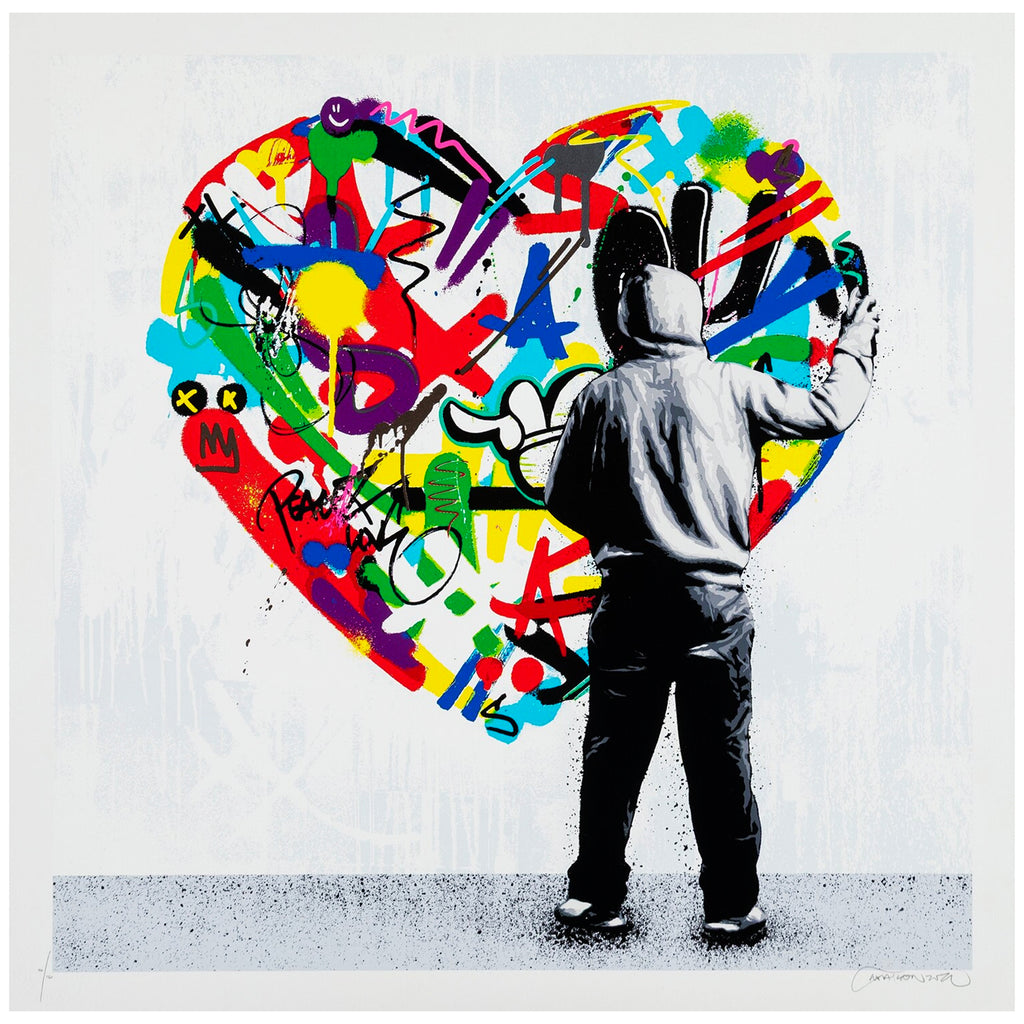 MARTIN WHATSON 'Paint Love' (2020) 24-Layer Screen Print - Signari Gallery 