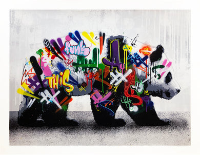 MARTIN WHATSON 'Panda' (2020) Hand-Finished (Restored) PP Screen Print - Signari Gallery 