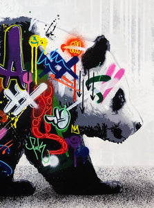 MARTIN WHATSON 'Panda' (2020) Hand-Finished (Restored) PP Screen Print - Signari Gallery 