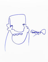 Load image into Gallery viewer, MARTIN WHATSON 'Self Portrait' (2023) Rare Hand-Drawn, Framed Sketch on Paper (1) - Signari Gallery 