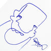 MARTIN WHATSON 'Self Portrait' (2023) Rare Hand-Drawn, Framed Sketch on Paper (1) - Signari Gallery 