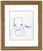 MARTIN WHATSON 'Self Portrait' (2023) Rare Hand-Drawn, Framed Sketch on Paper (2) - Signari Gallery 