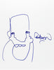 MARTIN WHATSON 'Self Portrait' (2023) Rare Hand-Drawn, Framed Sketch on Paper (2) - Signari Gallery 