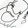 MARTIN WHATSON 'Self Portrait' (2023) Rare Hand-Drawn, Framed Sketch on Paper (3) - Signari Gallery 