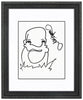 MARTIN WHATSON 'Self Portrait' (2023) Rare Hand-Drawn, Framed Sketch on Paper (3) - Signari Gallery 