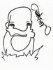 MARTIN WHATSON 'Self Portrait' (2023) Rare Hand-Drawn, Framed Sketch on Paper (3) - Signari Gallery 