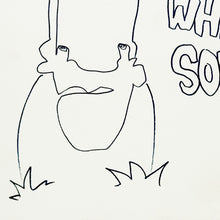 Load image into Gallery viewer, MARTIN WHATSON 'WHAT-SON' (2023) Framed Self-Portrait Sketch on Canvas - Signari Gallery 