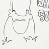 MARTIN WHATSON 'WHAT-SON' (2023) Framed Self-Portrait Sketch on Canvas - Signari Gallery 