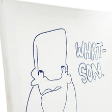 Load image into Gallery viewer, MARTIN WHATSON 'WHAT-SON' (2023) Framed Self-Portrait Sketch on Canvas - Signari Gallery 