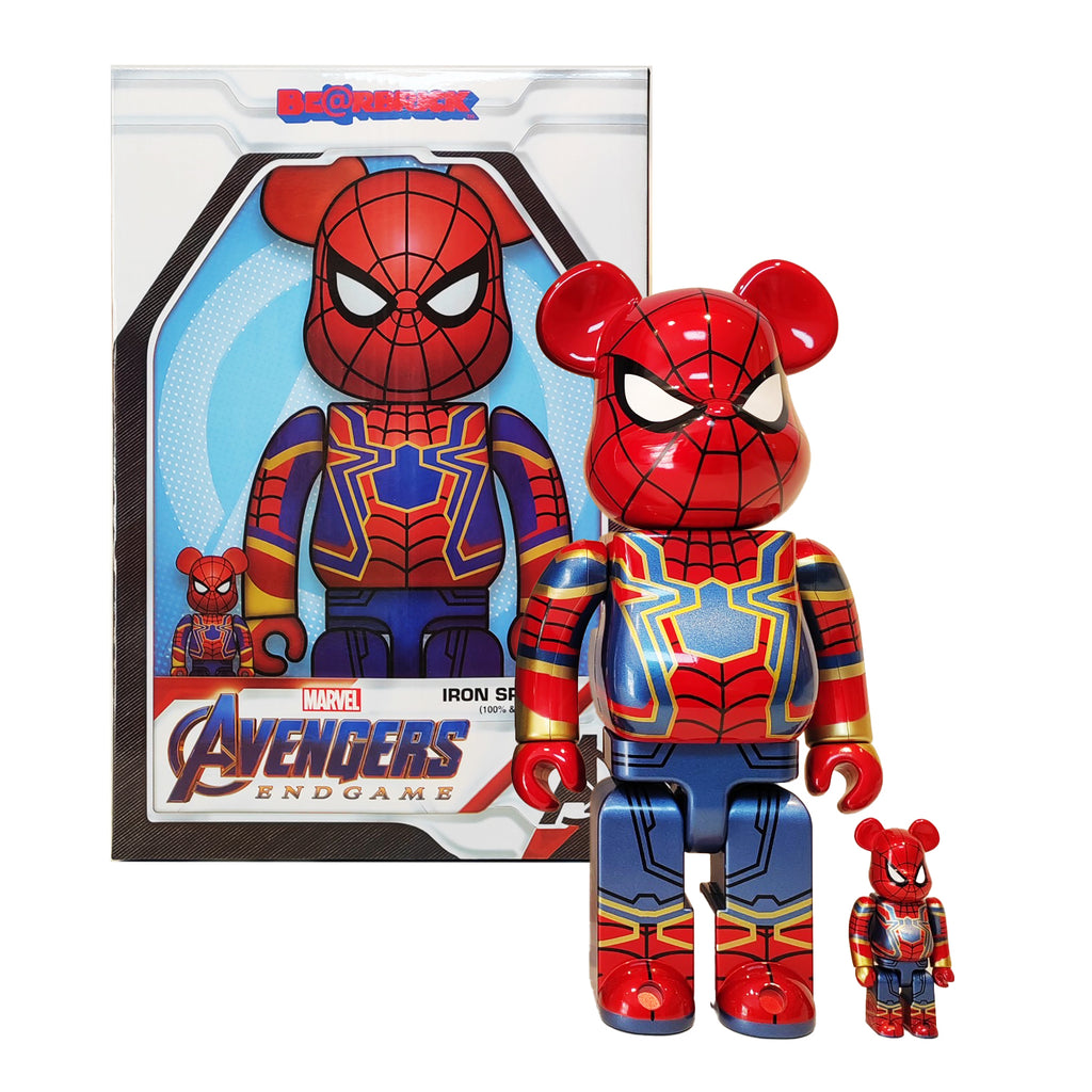 MARVEL x Be@rbrick 'Avengers Endgame: Iron Spider' (2021) Designer Art Figure Set