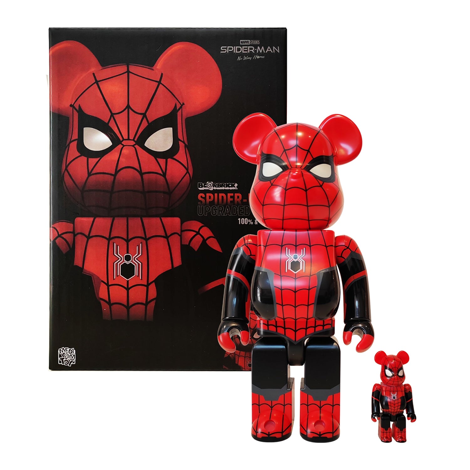 BE @ RBRICK SPIDER-MAN UPGRADED SUIT 100% & 400 BE@RBRICK 