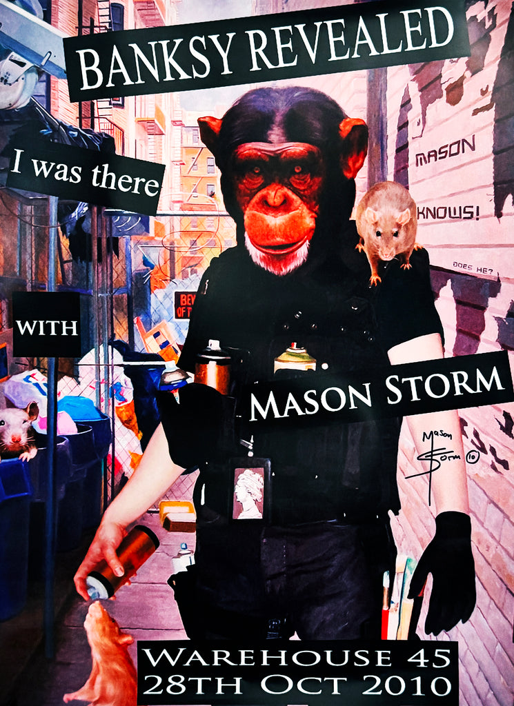 MASON STORM 'Banksy Revealed' (2010) Hand-Signed Original Poster