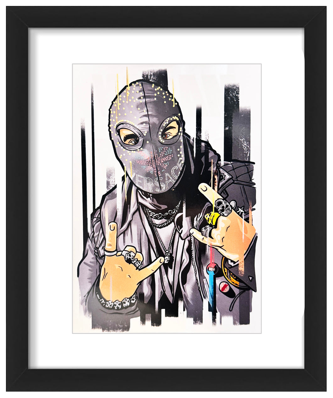 MASON STORM 'Self Portrait' (2022) Framed Original Show Card - Signari Gallery 