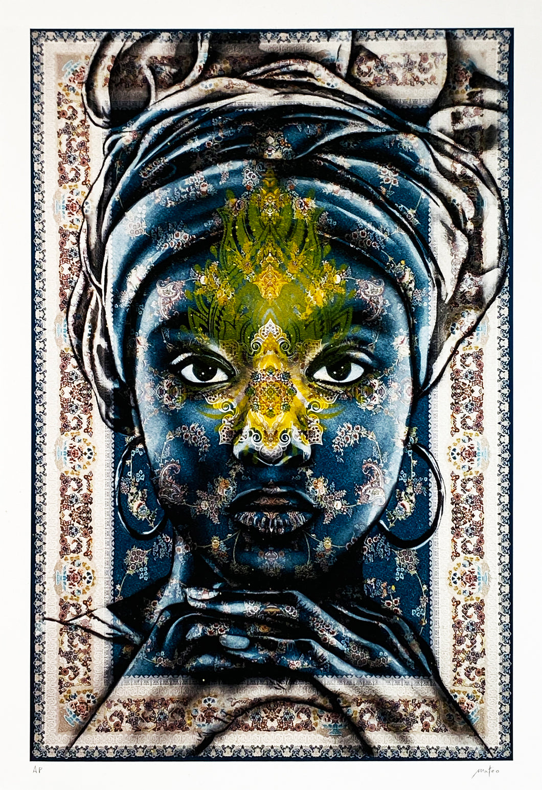 MATEO WALL PAINTER 'Seriya' (2021) RARE Hand-Embellished Giclée Print - Signari Gallery 