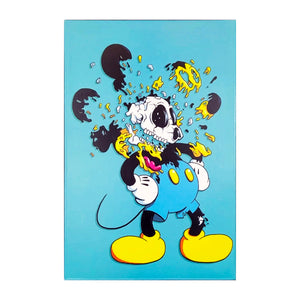 MATT GONDEK 'Deconstructed Mouse' (2018) Designer Resin Art Figure (blue)