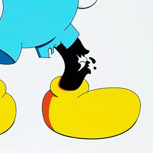 MATT GONDEK 'Deconstructed Mouse' (2018) RARE Screen Print (blue)