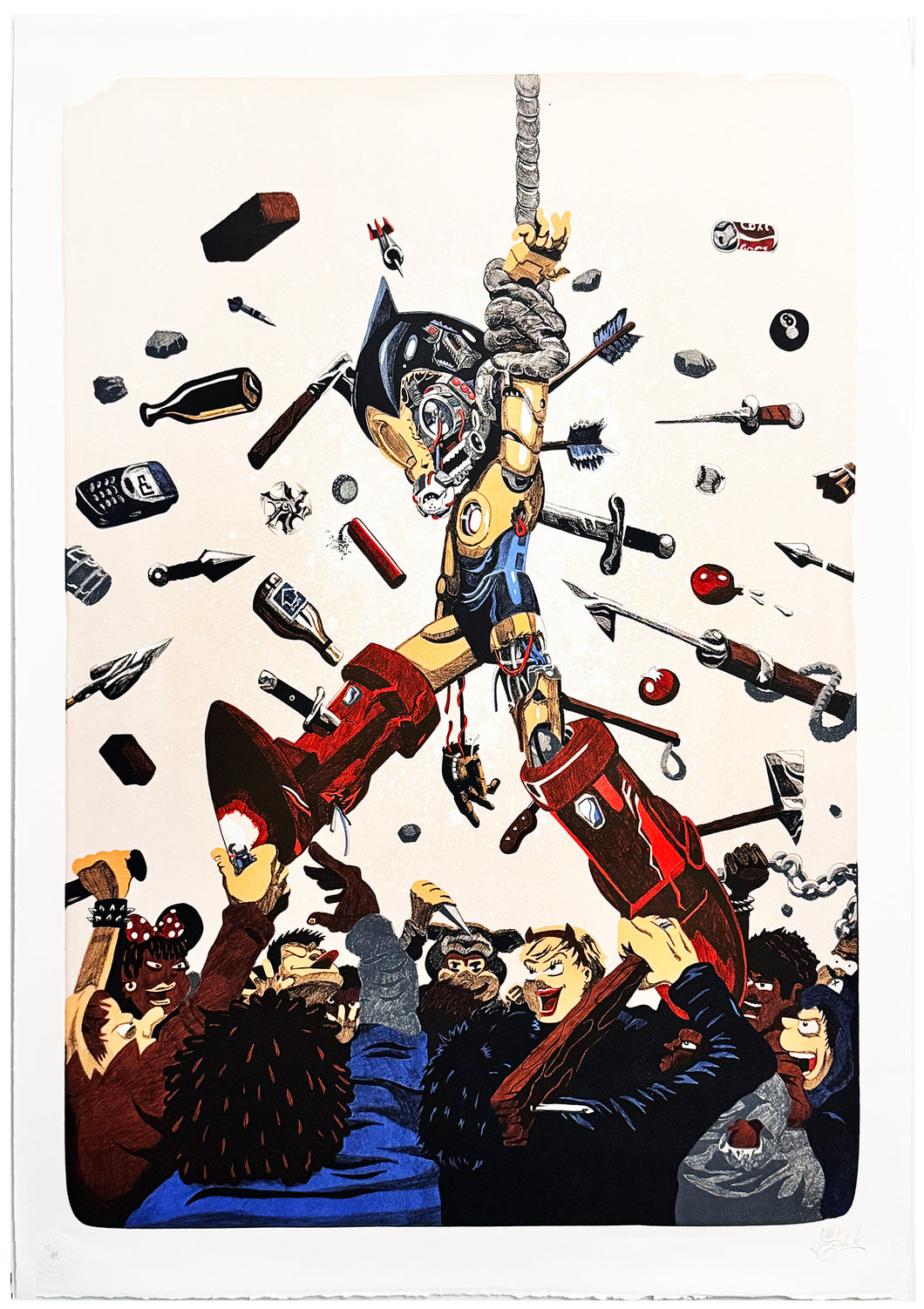 MATT GONDEK 'Die Die A.I.!' (2024) RARE Offset Lithograph