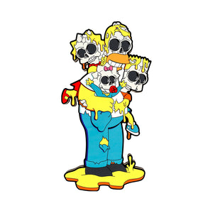 MATT GONDEK 'Nuclear Family' (2018) "The Simpsons" Print on Wood Panel - Signari Gallery 