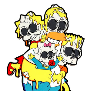 MATT GONDEK 'Nuclear Family' (2018) "The Simpsons" Print on Wood Panel - Signari Gallery 