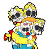 MATT GONDEK 'Nuclear Family' (2018) "The Simpsons" Print on Wood Panel - Signari Gallery 