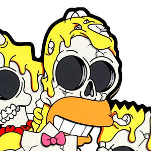 MATT GONDEK 'Nuclear Family' (2018) "The Simpsons" Print on Wood Panel - Signari Gallery 