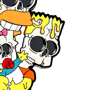 MATT GONDEK 'Nuclear Family' (2018) "The Simpsons" Print on Wood Panel - Signari Gallery 
