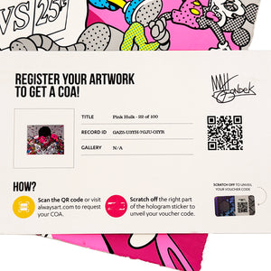 MATT GONDEK 'Pink Hulk' (2025) 12-Color Screen Print