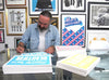 MICHAEL COLEMAN 'Sorry You're Beautiful' (blue) Silkscreen Print - Signari Gallery 