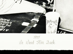 MICHAEL OCHS 'We Want Him Back, 1971' (1980) Custom Framed Screen Print - Signari Gallery 
