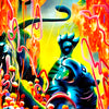 MICHAEL PAGE 'Odin's Protector' (2012) Rare Hand-Embellished Giclée Print - Signari Gallery 