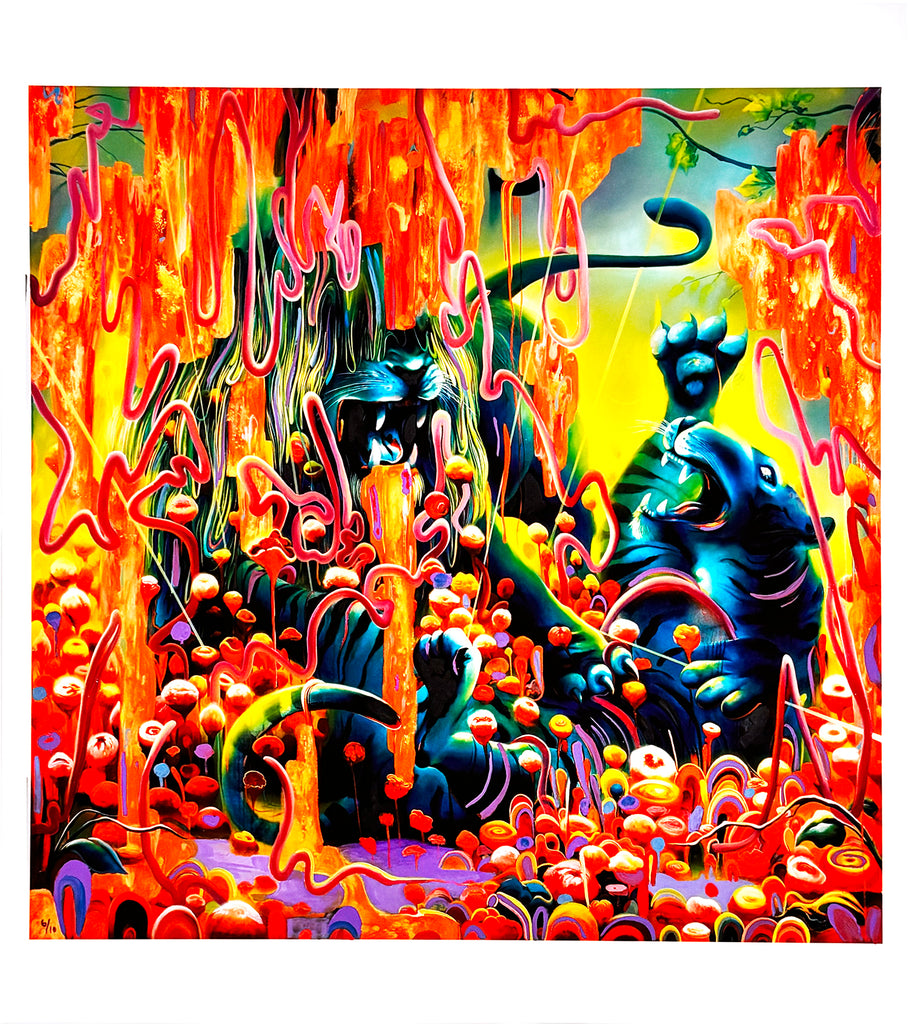 MICHAEL PAGE 'Odin's Protector' (2012) Rare Hand-Embellished Giclée Print - Signari Gallery 