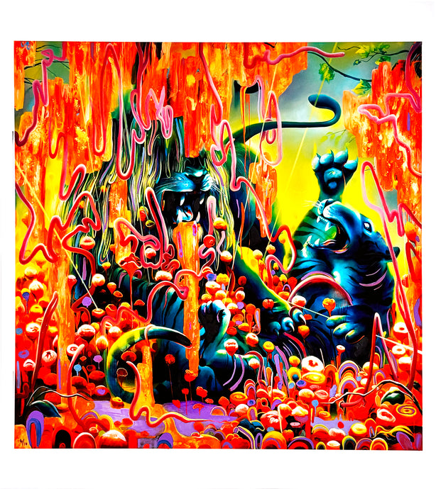 MICHAEL PAGE 'Odin's Protector' (2012) Rare Hand-Embellished Giclée Print