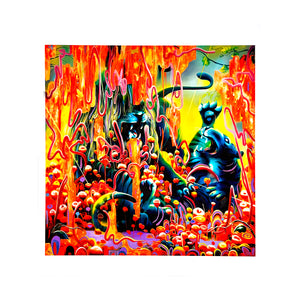 MICHAEL PAGE 'Odin's Protector' (2012) Rare Hand-Embellished Giclée Print - Signari Gallery 