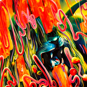 MICHAEL PAGE 'Odin's Protector' (2012) Rare Hand-Embellished Giclée Print - Signari Gallery 
