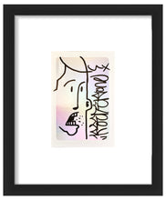 Load image into Gallery viewer, MICHAEL REEDER 'Face 2' (2025) Hand-Drawn/Signed Framed Sketch