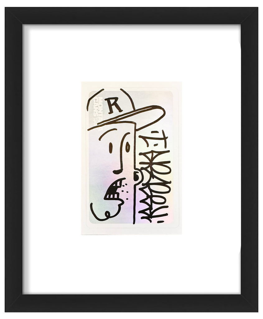 MICHAEL REEDER 'Face w/Hat' (2025) Hand-Drawn/Signed Framed Sketch
