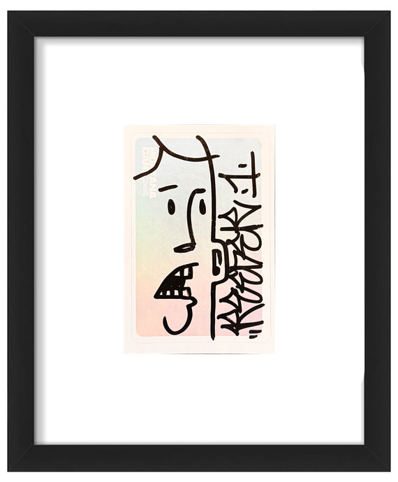 MICHAEL REEDER 'Face' (2025) Hand-Drawn/Signed Framed Sketch