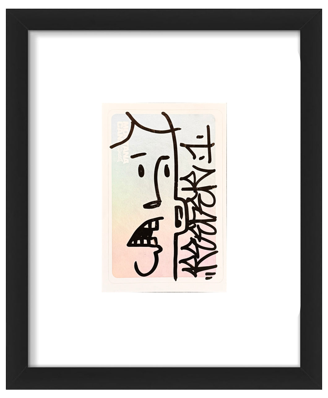 MICHAEL REEDER 'Face' (2025) Hand-Drawn/Signed Framed Sketch