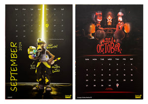 MIGHTY JAXX '2024 Calendar' 6 Double-Sided Cards with Stand - Signari Gallery 
