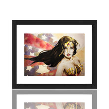 Load image into Gallery viewer, MIKE KRETZ &#39;Wonder Woman&#39; (2012) Framed Original Postcard - Signari Gallery 