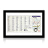 MISS BUGS 'Lost Her on the Tube' (2010) Rare Framed London Pocket Map