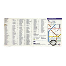 Load image into Gallery viewer, MISS BUGS &#39;Lost Her on the Tube&#39; (2010) Rare Framed London Pocket Map