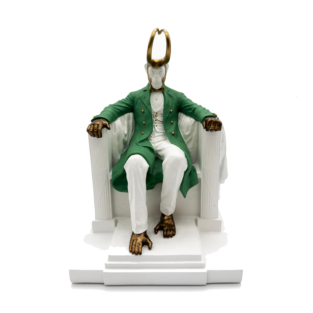 MOONCRANE STUDIOS 'ABE' (2025) Designer Resin Art Sculpture (Loki Colorway)