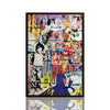 MR. BRAINWASH 'Never Give Up + Follow Your Dreams' (2011-2015) Hand-Signed Photo Framed w/ Rare Lithograph Poster
