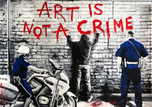 Load image into Gallery viewer, Mr. BRAINWASH &#39;Art is Not a Crime&#39; (2013) Hand-Finished Screen Print - Signari Gallery 