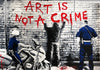 Mr. BRAINWASH 'Art is Not a Crime' (2013) Hand-Finished Screen Print - Signari Gallery 